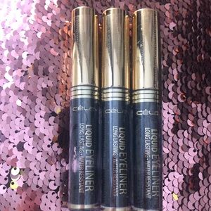 Brand New! 3pk Black Liquid Waterproof Eyeliner